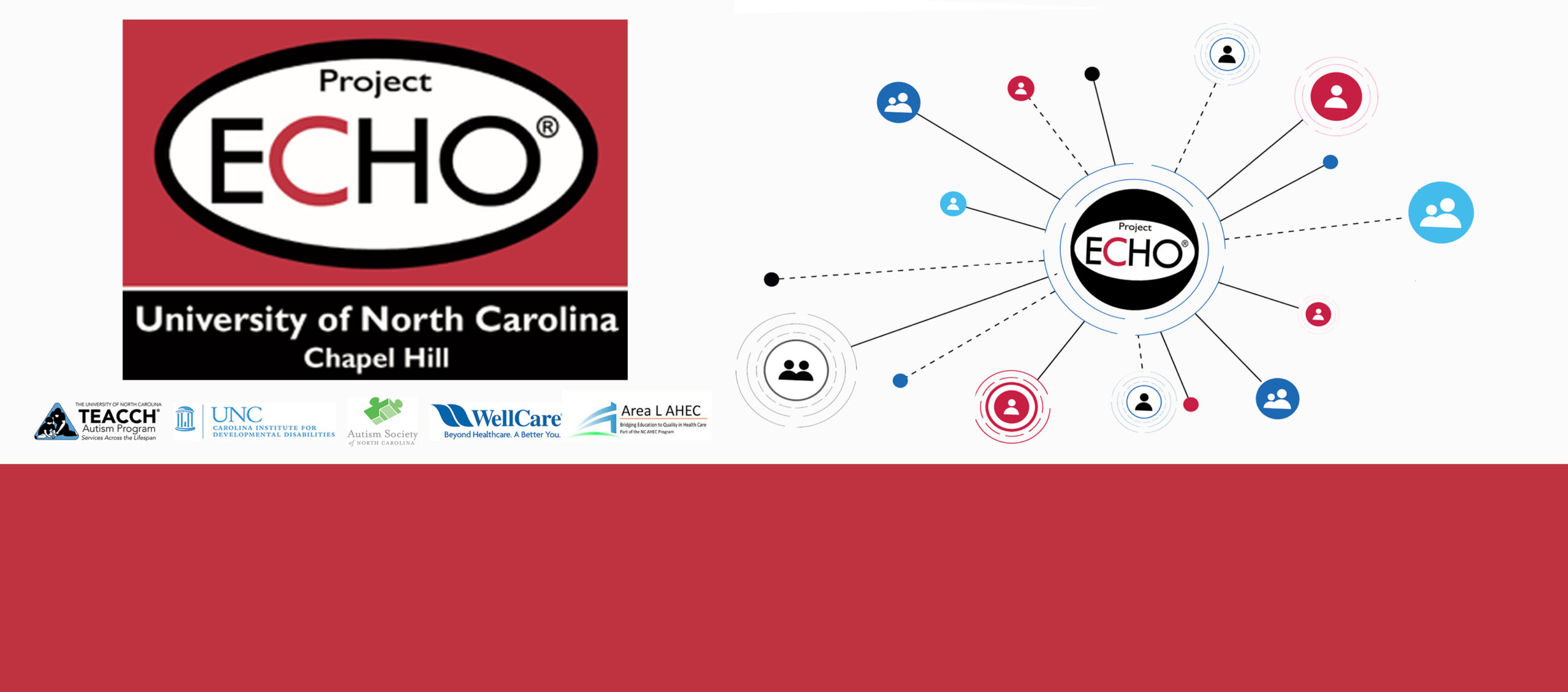 Project ECHO Autism Program web banner with logos